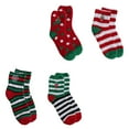 thumbnail image 5 of 12 Pairs Coral Fleece Stockings Thicken Socks Sleeping Stockings Christmas Socks, 5 of 7