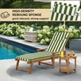 thumbnail image 6 of XXLYY Chaise Lounge Cushions Outdoor, Water-Resistant Patio Lounge Chair Cushion with Ties and Pillows, 3'' High-Density Foam Lounge Replacement Cushion for Lawn Pool, 6 of 7