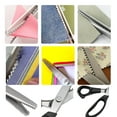 thumbnail image 5 of 9 Inch Pinking Shears for Fabric, Triangle Zig Zag Scissors, Ergonomic Grips, Ultra-Sharp, Professional Peaking Shears for Sewing, Craft, Dressmaking(Black,3mm), 5 of 5