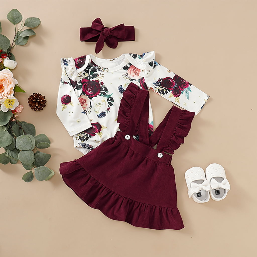 Floral suspender skirt Clearance