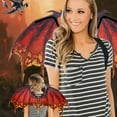 thumbnail image 3 of 1 PC Dragon Wings with Elastic Straps, Devil Wings Halloween Masquerade Costume Cosplay Dress Up, 3 of 5