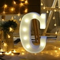 thumbnail image 3 of Alphabet LED Letter Lights Light Up White Plastic Letters Standing Hanging C, 3 of 5