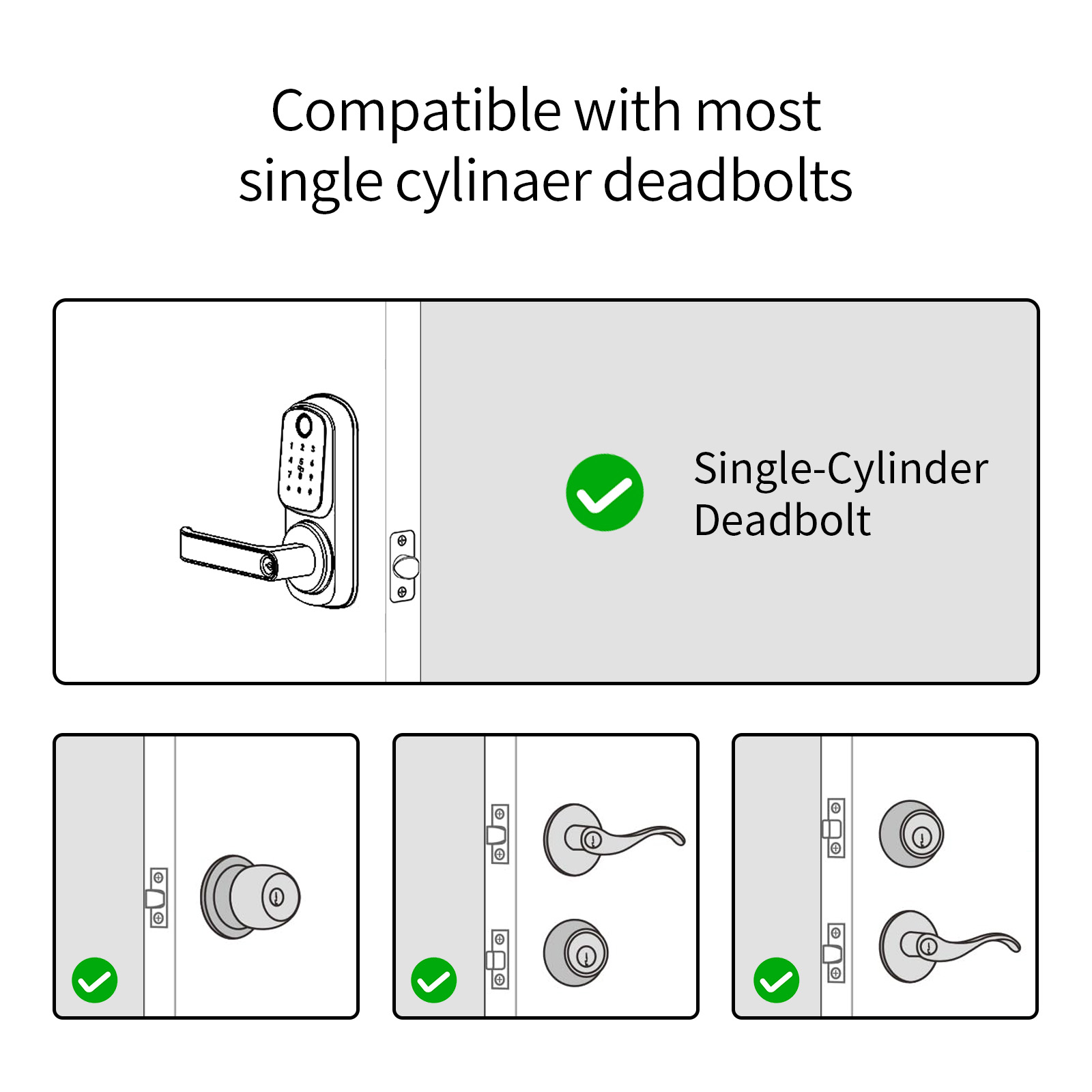 Ironzon Smart Fingerprint Deadbolt Electronic Door Lock photo 4