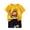 Yellow2, variant on toddler easter outfit boy Boys Summer Outfits 2 Piece Set Short Sleeve T Shirt And Shorts Casual Playwear For Toddlers Kids Age 0 6 Years Comfortable Breathable Daily Wear