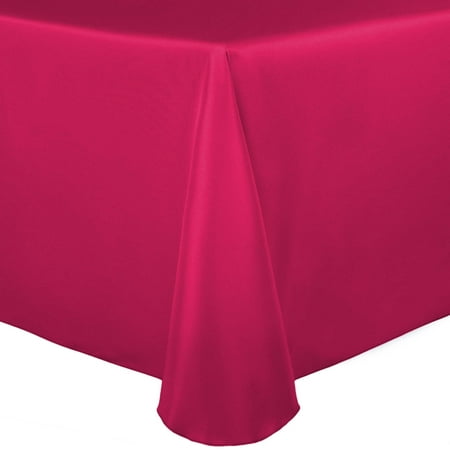 

Ultimate Textile Bridal Satin 108 x 156-Inch Oval Tablecloth