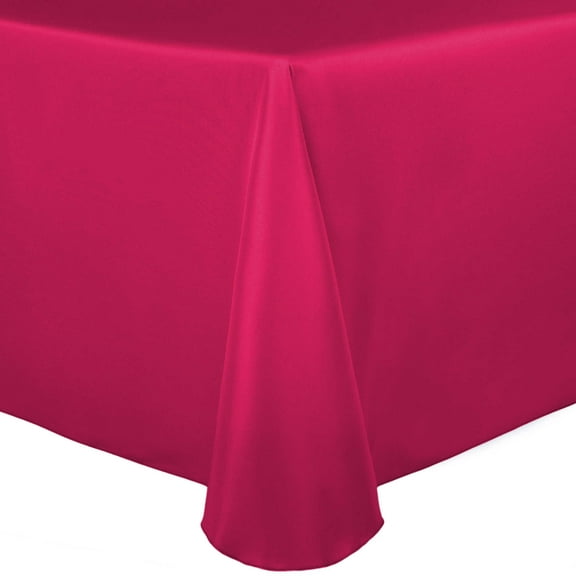Ultimate Textile Bridal Satin 108 x 132-Inch Oval Tablecloth