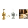 thumbnail image 2 of CIYISON Greek Church Gold/Silver Chain Incenses Holder Delicate Metal Censer for Office, 2 of 8