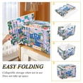 thumbnail image 2 of Yayeee Collapsible Cube Storage Bin with Lid Fabric Closet Decorative Basket with Handles, Floral Window, 2 of 7