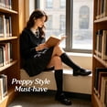 thumbnail image 6 of TELOLY 3Pairs Girls Knee High Socks,90-105Cm Knee High Socks,Lace Trim Knee Socks,Style1,Xs, 6 of 7