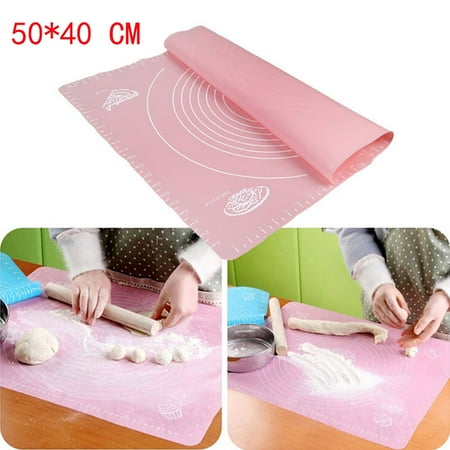 

kitchen Silicone Baking Cake Dough Fondant Rolling Kneading Mat Scale Table Grill Pad Fragarn