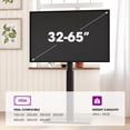 thumbnail image 5 of AOKCOS Modern Swivel Floor TV Stand for 32 - 65 inch Tv,Black, 5 of 7