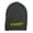 Charcoal, variant on Big Size Sheriff Embroidered Ribbed Beanie - White XL-3XL