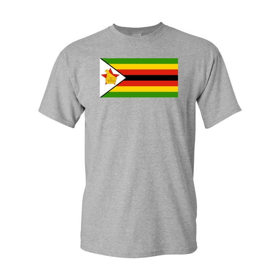 Zimbabwe Country Flag Adult DT T-Shirt Tee