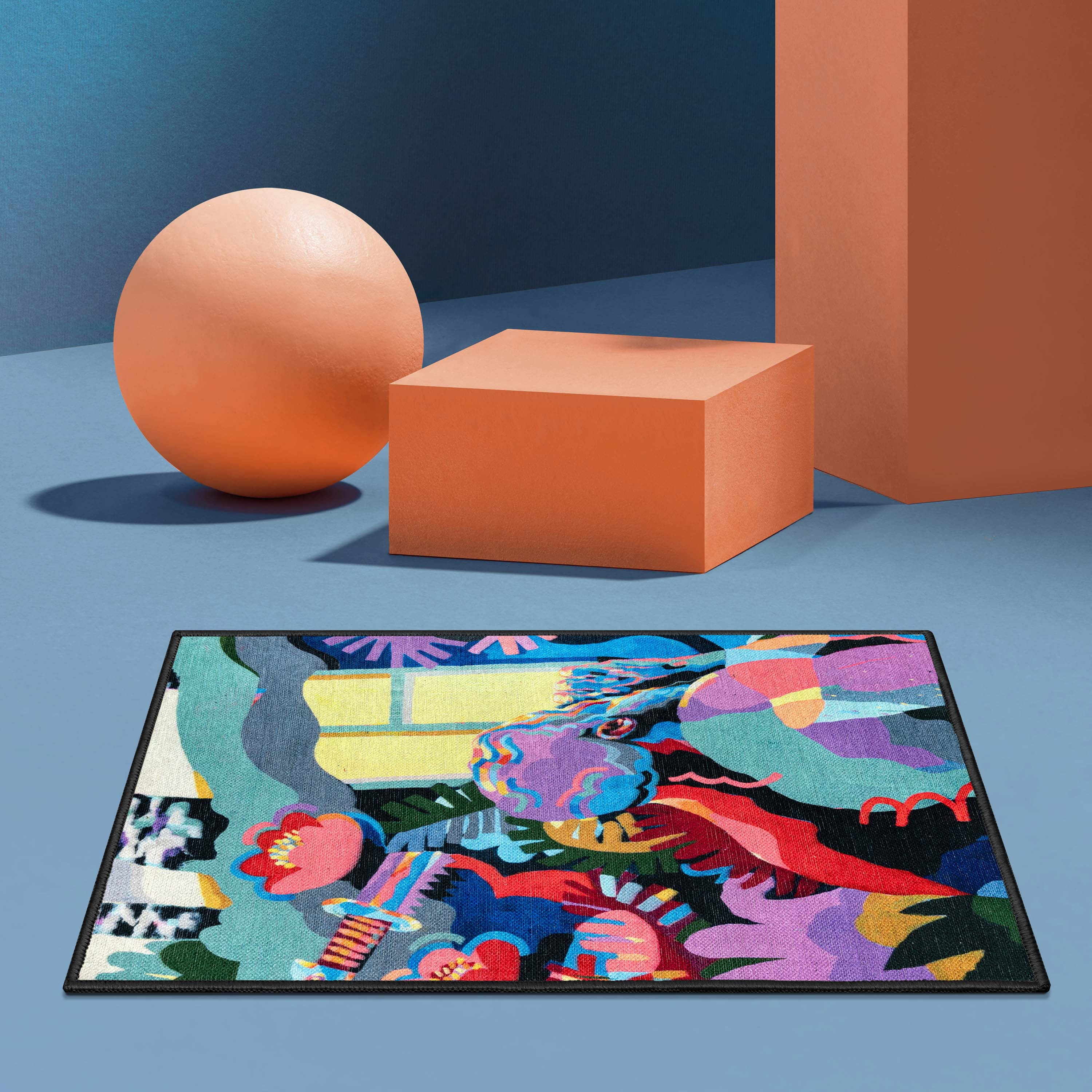 Well Woven x Misha Tyutyunik The Sunday Jungle Collection Home Modern Abstract Multi 2' x 3' Area Rug