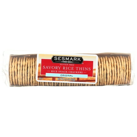 Sesmark Savory Rice Thins Original Snack Crackers