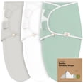 thumbnail image 1 of Baby Swaddle Sleep Sacks 3-Pack Organic KeaBabies (Sage), 1 of 9