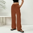 thumbnail image 6 of Orange Linen Pants Women's Spring and Summer Thin Solid Color Cotton and Linen Pocket Pants Casual Pants, 6 of 6