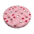 thumbnail image 1 of Balery Gnome With Heart Fundas de asiento para taburete de bar redondo de tela de terciopelo ajustables que protegen de arañazos y manchas para sillas de 14 a 17 pulgadas.-13 inch, 1 of 7
