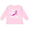 thumbnail image 3 of Inktastic Breast Cancer Awareness Her Fight is our fight Boys or Girls Long Sleeve Toddler T-Shirt, 3 of 5