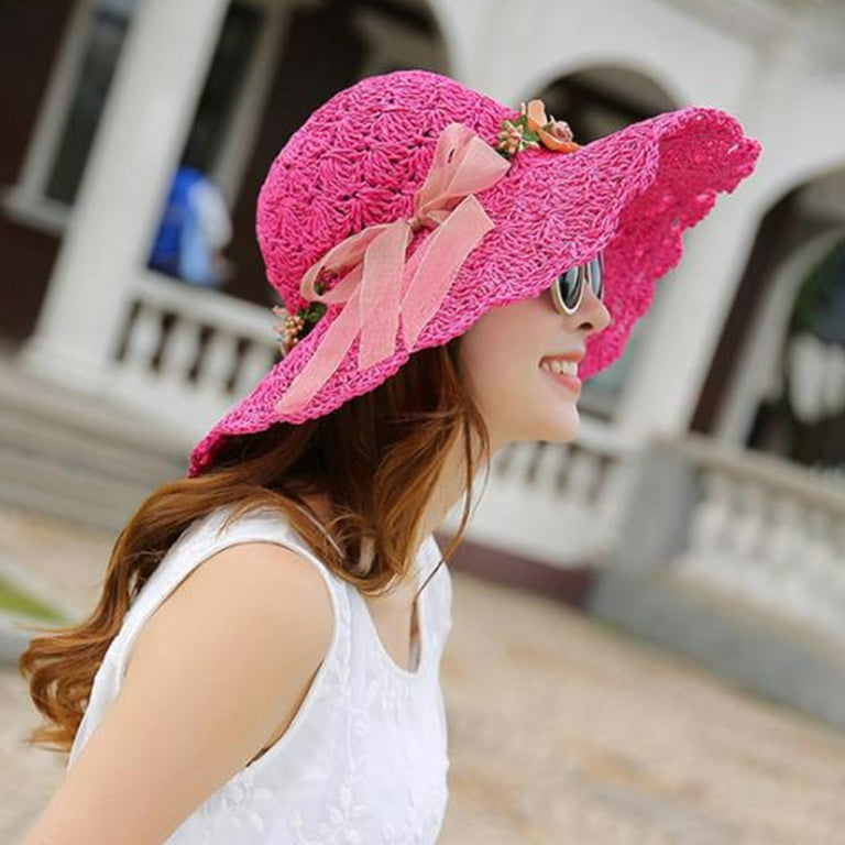 Womens Wide Brim Hats Outdoors Tribe Hats Foldable Sun Hats