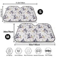 thumbnail image 7 of Lsque Rabbit And Butterfly Car Windshield Sun Shade | Accordion Folding Style Auto Shade for Car Truck SUV Van | Blocks UV Rays Sun Visor Protector | Medium, 7 of 7