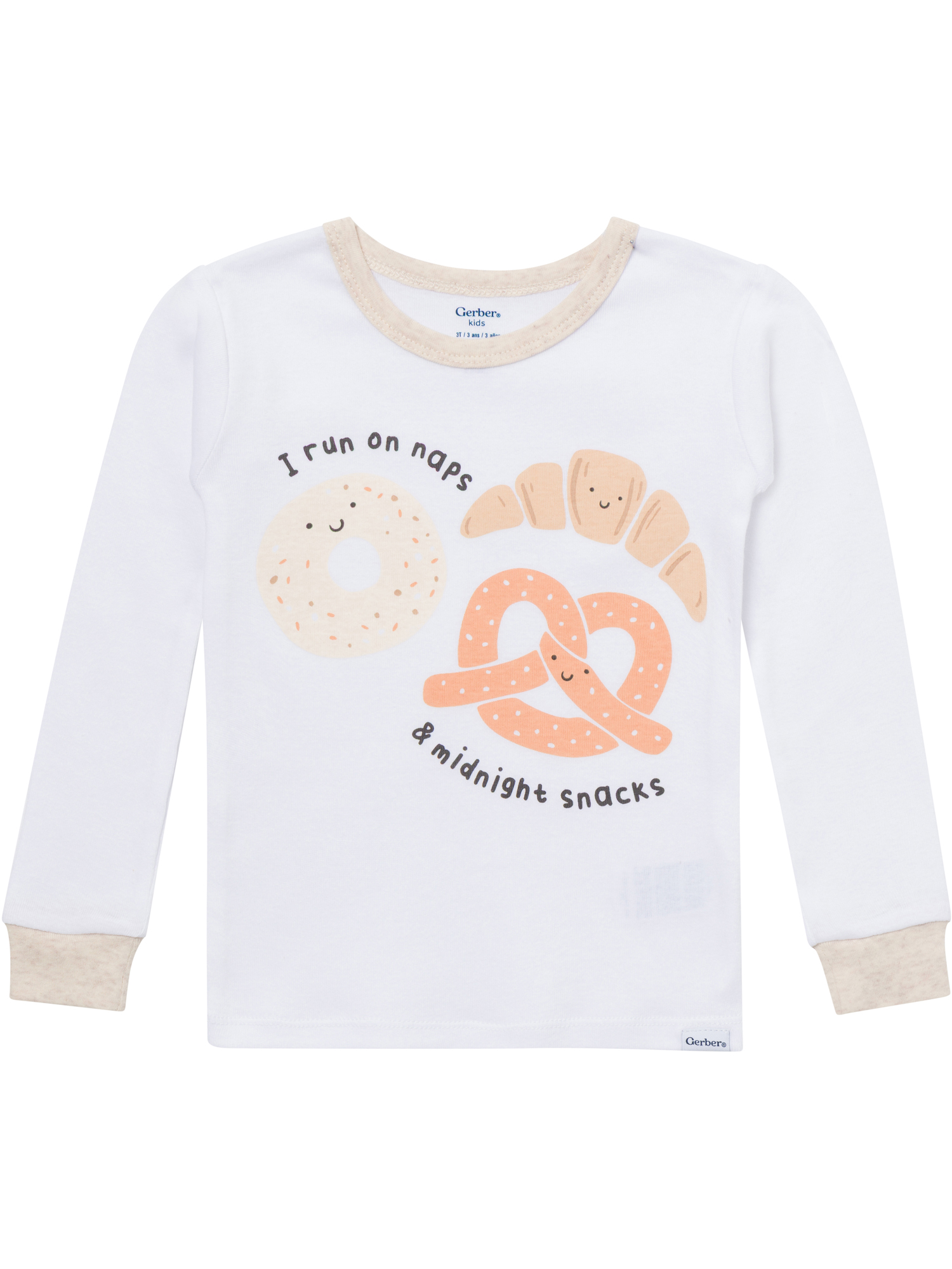 Gerber Toddler Neutral Tight Fitting Pajama Set photo 2