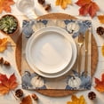 thumbnail image 5 of Sm:)e Pumpkin Fall Cloth Napkins Set of 6 Reusable Dinner Napkins, Washable Table Napkin for Wedding/Holiday Party/Baby Shower 18"x18", 5 of 8