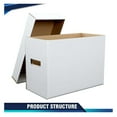 thumbnail image 5 of 5 Pcs Comic Book Storage Comic Book Box Holds 150-175 Comics Collapsible and Stackable Comic Short Box Moistureproof Comic Box, 5 of 8