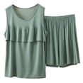 thumbnail image 2 of Bigetiay Women's Crewneck Pullover and Shorts Two Piece Set, Size XL, 2 of 3