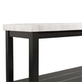 thumbnail image 6 of Picket House Furnishings Evie Wood Frame & Marble Top Console Table-White/Black, 6 of 10