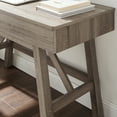thumbnail image 3 of Linon Myrtis 2-Drawer Desk, 47" Wide, Gray Finish, 3 of 15