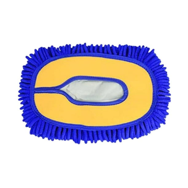 Cepillo Detallado Coches Chenille Car Mop Head Wipe Auto Accesorio () Azul