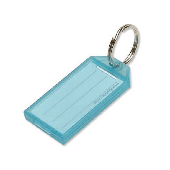 Lucky Line 60400-30 Blue Key Tag with Split Ring 100/Box