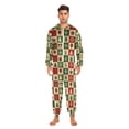 thumbnail image 3 of FORMRS Onesies Pajama for Adults Unisex Hoodie Winter Jumpsuit One Piece Sleepwear, Sizes S-2XL, Christmas Plaid Pattern, 3 of 7