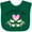 Green, variant on Inktastic Grampy's Girl Heart Flowers Girls Baby Bib