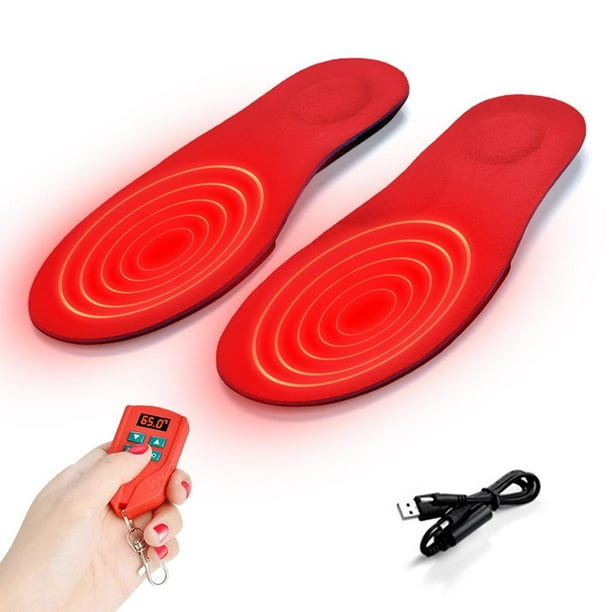 Plantillas Térmicas Recargables Con Control Remoto Calentador De Pies De Invierno Para Hombres Mujeres Senderismo Esquí Pesca Camping Advancent HA046372-03