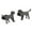 Black, variant on SUSHANG Pet Dog Earrings New Stainless Steel Cute Pet Dog Earrings Female Light Luxury Earrings Cute Unisex Earrings Earrings for Birthday Christmas