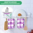 thumbnail image 4 of Yayeee Pot Holders Kitchen Heat Resistant with Pocket 7"x9.8" Cotton Oven Cooking Hot Pads, Purple and White Pattern, 4 of 7