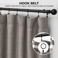 thumbnail image 3 of HPD Half Price Drapes Mink Faux Linen Room Darkening Curtains for Bedroom & Living Room Curtains (1 Panel), Door & Window Curtains 96 inch length, Rod Pocket Curtains, 50W X 96L, 3 of 11