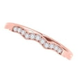 thumbnail image 2 of Mauli Jewels Rings for Women 0.05 Carat Diamond Engagement Wedding Band 4 - Prong 10K Rose Gold, 2 of 5