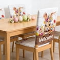 thumbnail image 4 of QuanTara 2-Pack Easter Chair Covers 19.69x23.62in - Spring Themed Restaurant Chair Back Covers, Washable Protective Slipcovers for Dining Chairs, Holiday Party & Home Decor Set of 2, 4 of 6