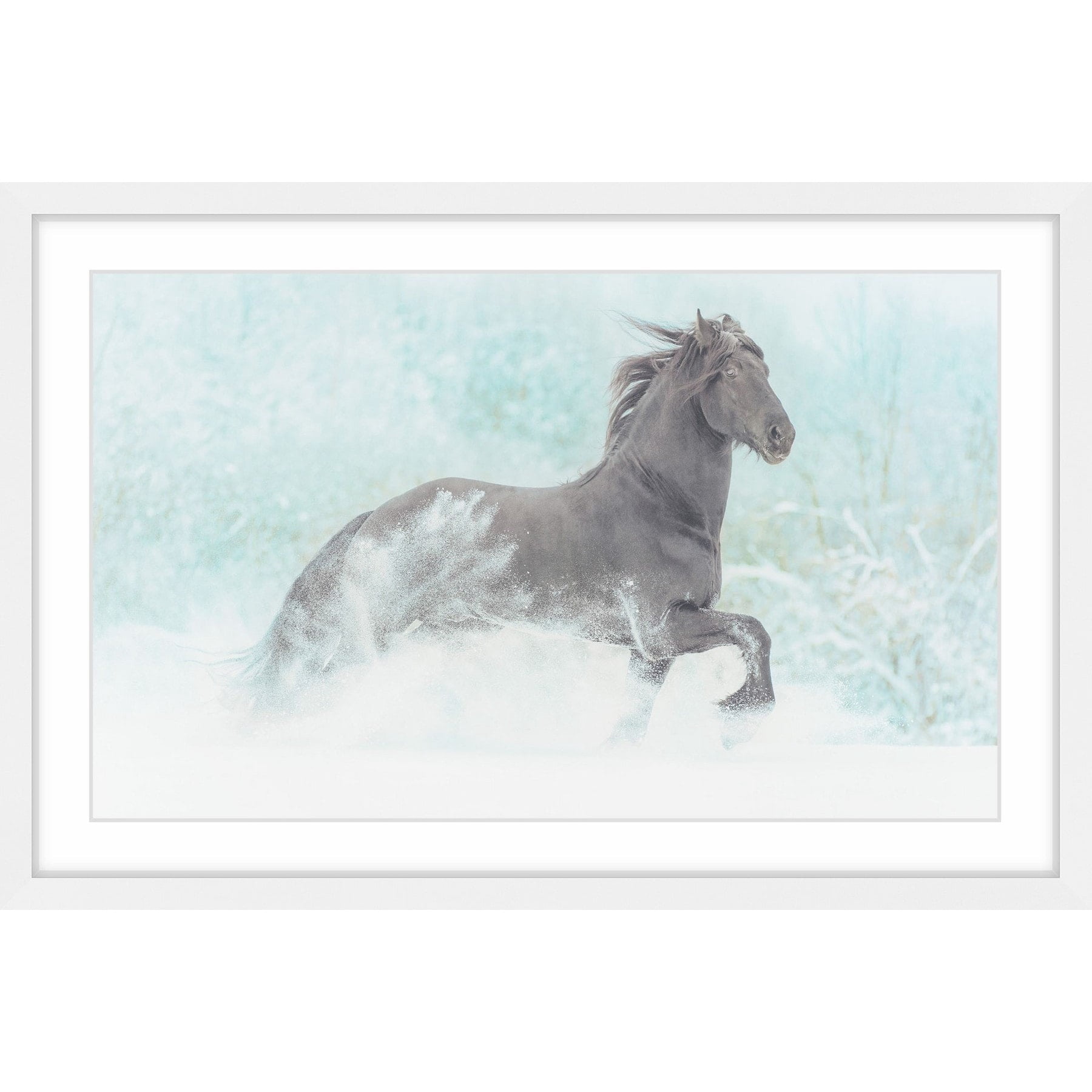 "Frolicking Equus" Framed Painting Print