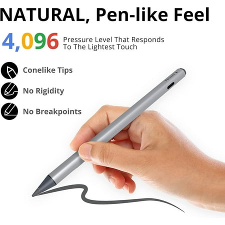 Penoval USI2.0 Stylus Pen for Chromebook, 4096 Levels Pressure for Lenovo chromebook Duet, ASUS chromebook C436, HP chromebook X360 12b, HP chromebook X360 14b Spare Tip Included, USI2.0