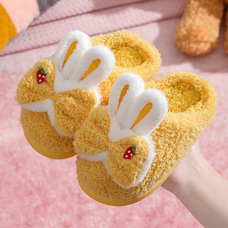 Winter Non Christmas Toddler Slippers Warm Plush Glitter Moccasins