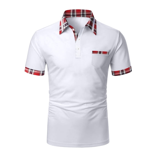 Dvkptbk Mode Hommes Hiver Fermeture Éclair Hauts Décontractés Manches Courtes Col Rabattu Blouse Chemise en Liquidation