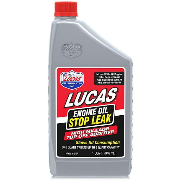 Lucas Engine Oil Stop Leak Top Off Additive, 1 Qt.
