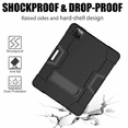 thumbnail image 5 of For iPad Pro 11 2018, Hybrid Heavy Duty Triple Layer Full Body Shockproof Rugged Case with Stand for iPad Pro 11 2018 11 Inch(Black), 5 of 5
