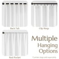 thumbnail image 2 of Curtainking Full Blackout Curtains for Bedroom 63 Inch Linen Curtains White Rod Pocket Thermal Insulated Curtains for Living Room Darkening Drapes Window Curtain 2 Panels, 2 of 9