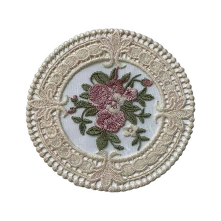 

Delicate Lace Decorative Placemats for Table Mat Candle Coaster Wedding Decor