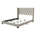 thumbnail image 4 of Home Design Danbury Twin Tufted Upholstered Panel Bed Frame For Adult, Box Spring Required (Sold Separately), Warm Gray, 4 of 5